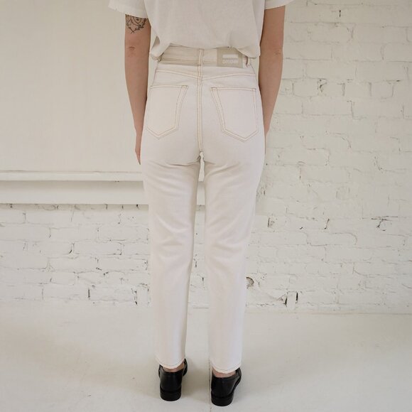 Dr. Denim High-waisted Nora Jean in Light Ecru - Size 24 - Picture 3 of 9